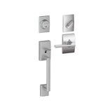 Schlage Century Sectional Single Cylinder Keyed Entry Handleset with Latitude Lever and Decorative Century Trim