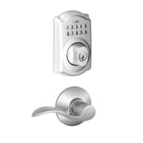 Schlage Camelot Single Cylinder Electronic Keypad Deadbolt with Passage Accent Lever