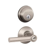Schlage Broadway Single Cylinder Keyed Entry Door Lever Set and Deadbolt Combo