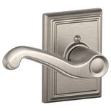 Schlage Flair Left Handed Non-Turning One-Sided Dummy Door Lever with Decorative Addison Trim