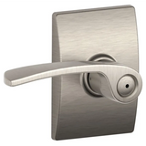 Schlage Merano Privacy Door Lever Set with Decorative Century Trim
