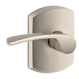 Schlage Merano Passage Door Lever Set with Decorative Greenwich Trim