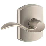 Schlage Accent Passage Door Lever Set with Decorative Greenwich Trim
