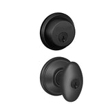Schlage Siena Single Cylinder Keyed Entry Door Knob Set and Deadbolt Combo