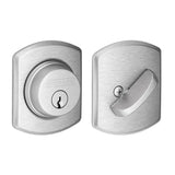 Schlage Residential B60 - Single Cylinder Keyed Entry Grade 1 Deadbolt with Decorative Greenwich Rose