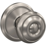Schlage Residential FC21 - Georgian Knob Passage and Privacy Latch - Grade 2 Cylindrical Non-Keyed Lock - Alden Rose