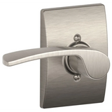 Schlage Merano Left Handed Non-Turning One-Sided Dummy Door Lever with Decorative Century Trim