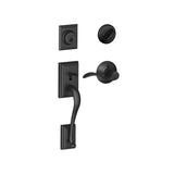 Schlage Addison Left Handed Sectional Single Cylinder Keyed Entry Handleset with Accent Lever