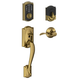 Schlage Camelot Touch Entry Handleset with Left Handed Accent Lever