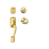 Schlage Camelot Sectional Single Cylinder Keyed Entry Handleset with Plymouth Knob