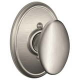 Schlage Residential F170 - Siena Knob Half Dummy - Wakefield Rose