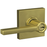 Schlage Custom Latitude Single Cylinder Keyed Entry Door Lever Set with Collins Trim