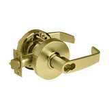 Sargent 28-10G54-LL-US4 10 Line Dormitory Function Lever Lock - 2-3/4" Backset, 4-7/8" Strike, L Rose, L Lever, US4/606 Satin Brass Finish