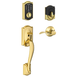 Schlage Camelot Touch Entry Handleset with Left Handed Accent Lever