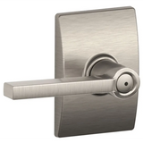 Schlage Latitude Privacy Door Lever Set with Decorative Century Trim