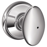 Schlage Residential F10 - Siena Knob Passage Lock with 16080 Latch and 10027 Strike - Alden Rose