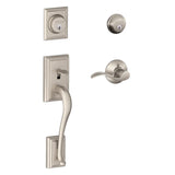 Schlage Residential F62 Addsion with Accent Lever Double Cylinder Handleset - Entrance Lock Interior & Exterior