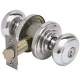 Schlage Residential F51A - Entry Lock - Andover Knob, C Keyway with 16211 Latch and 10063 Strike - Andover Trim