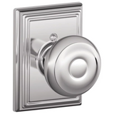 Schlage Residential F170 - Georgian Knob Half Dummy - Addison Rose