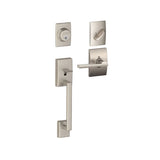 Schlage Century Sectional Single Cylinder Keyed Entry Handleset with Latitude Lever and Decorative Century Trim