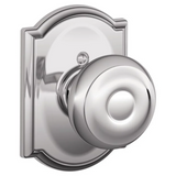 Schlage Residential F170 - Georgian Knob Half Dummy - Camelot Rose