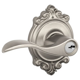 Schlage Accent Single Cylinder Keyed Entry Door Lever Set with Decorative Brookshire Trim