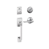 Schlage Century Sectional Single Cylinder Keyed Entry Handleset with Latitude Lever