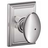 Schlage Residential F10 - Siena Knob Passage Lock with 16080 Latch and 10027 Strike - Addison Rose