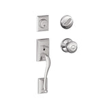 Schlage Addison Sectional Single Cylinder Keyed Entry Handleset with Georgian Knob
