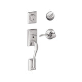 Schlage Addison Left Handed Sectional Single Cylinder Keyed Entry Handleset with Accent Lever