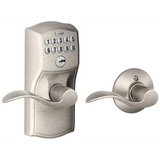 Schlage Residential FE575 - Camelot Keypad Entry Auto-Lock Set with Accent Lever