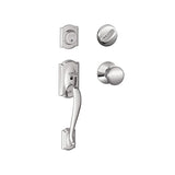 Schlage Camelot Sectional Single Cylinder Keyed Entry Handleset with Plymouth Knob