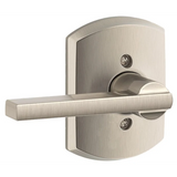 Schlage Latitude Non-Turning One-Sided Dummy Door Lever with Decorative Greenwich Trim