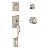Schlage Addison Double Cylinder Handleset with Georgian Interior Knob from the F-Series