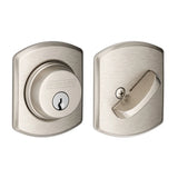 Schlage Residential B60 - Single Cylinder Keyed Entry Grade 1 Deadbolt with Decorative Greenwich Rose