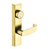 Sargent 713-8-ETL-US3 Exit Device Trim, Key Locks/Unlocks Lever, For 8800, 8888, 8500, & NB8700 Series Exit Device, Less Cylinder, US3 Bright Brass