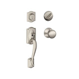 Schlage Camelot Sectional Single Cylinder Keyed Entry Handleset with Plymouth Knob