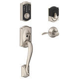 Schlage Camelot Touch Entry Handleset with Left Handed Accent Lever