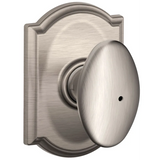 Schlage Residential F40 - Privacy Lock - Siena Knob, 16080 Latch and 10027 Strike-Wakefield Rose