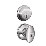 Schlage Siena Single Cylinder Keyed Entry Door Knob Set and Deadbolt Combo