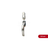 HOPPE BALCONY / TERRACE DOOR PASSAGE HANDLES ON ROSE LUXEMBOURG - SILVER