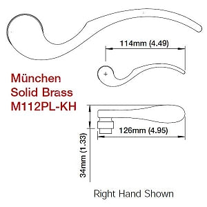 Munchen Handle Only M112PL-KH Right Hand 2237301