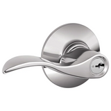 Schlage Accent Left Handed Single Cylinder Keyed Entry Storeroom Door Lever Set