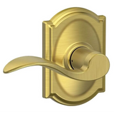 Schlage Accent Passage Door Lever Set with the Decorative Camelot Trim