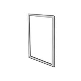 24" Width: Shelter White Clad Wood Casement Sash Stiles & Rails, 24 Series - No Glass