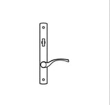 TRUTH SENTRY LOCK HANDLE SET, TRANSITIONAL, PAINTED OVER ZINC- BEIGE - 97451030