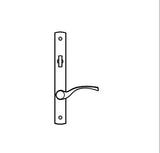 TRUTH SENTRY LOCK HANDLE SET, TRANSITIONAL, DECORATIVE FINISHES OVER BRASS- PVD CHROME - 97451060