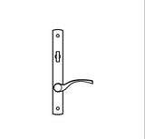 TRUTH SENTRY LOCK HANDLE SET, TRANSITIONAL, PAINTED OVER ZINC- WHITE - 97451100