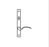 TRUTH SENTRY LOCK HANDLE SET, TRADITIONAL, PAINTED OVER ZINC, BLACK - 97452040