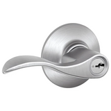 Schlage Accent Left Handed Single Cylinder Keyed Entry Storeroom Door Lever Set